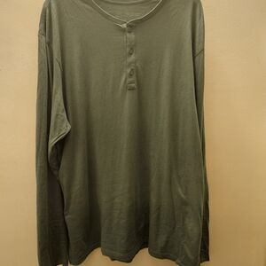 Patagonia Blue Long Sleeve Henley Shirt